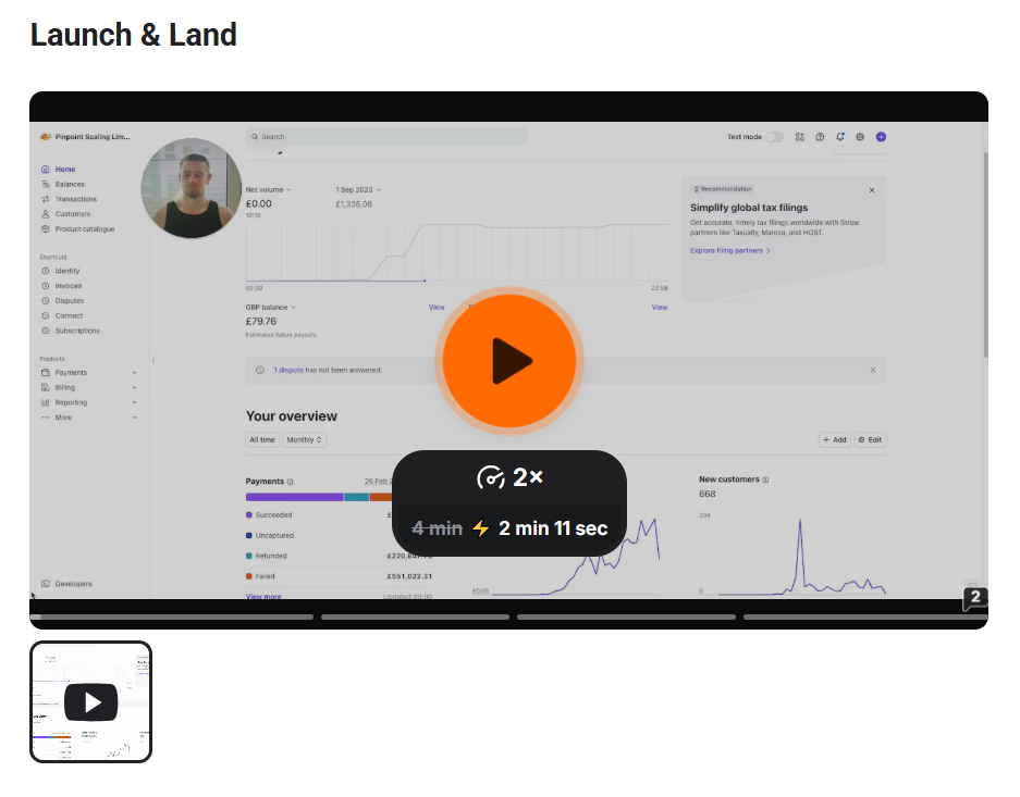 Cameron England – Launch & Land (Lower tie of License & Scale)