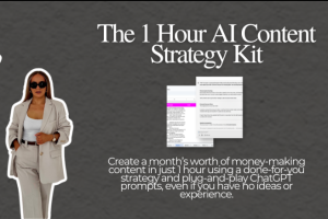 Monika Wolnicka – The 1 Hour AI Content Strategy Kit 2025 Course